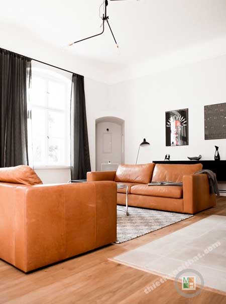 ghế sofa da Sofa giả da hiện đại